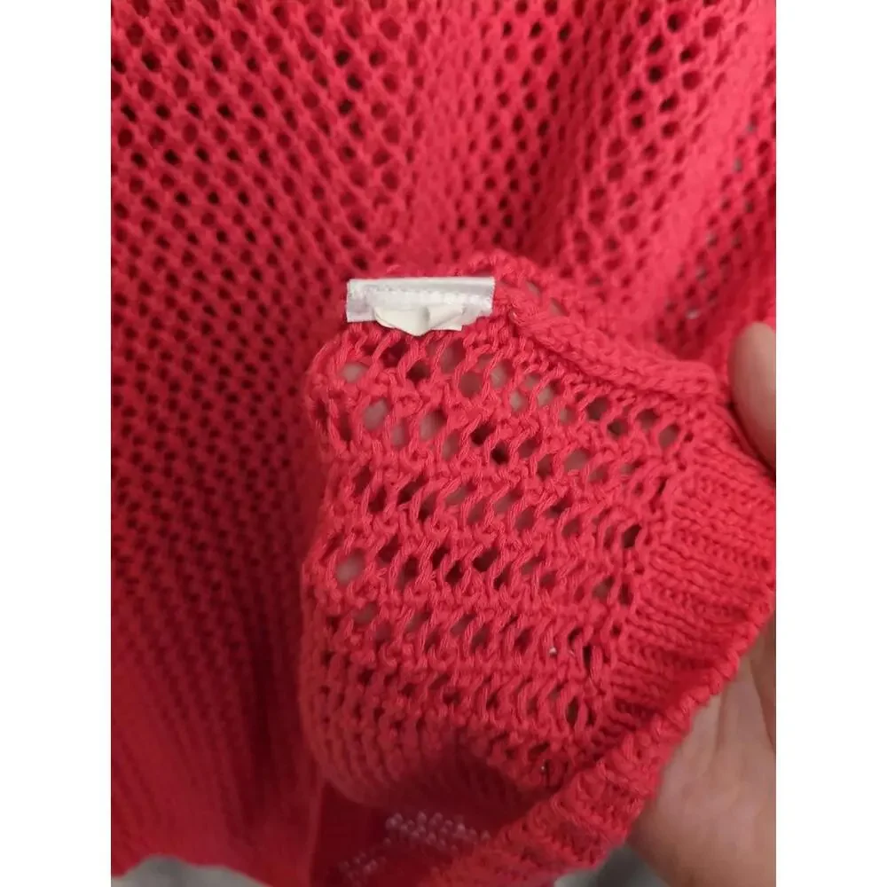 Open Knit Sweaters Womens‎ XL Set Of 2 Long Tunics Sheer Layer Casual Colorblock